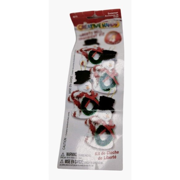Liberty Bell Snowman Ornament Kit Instructions Materials Crafts DIY Christmas - Picture 3 of 5